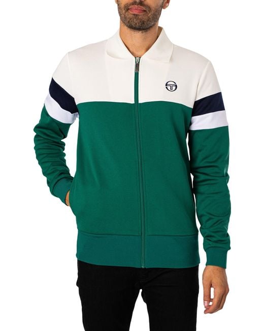 Sergio Tacchini Green Tomme Track Jacket for men