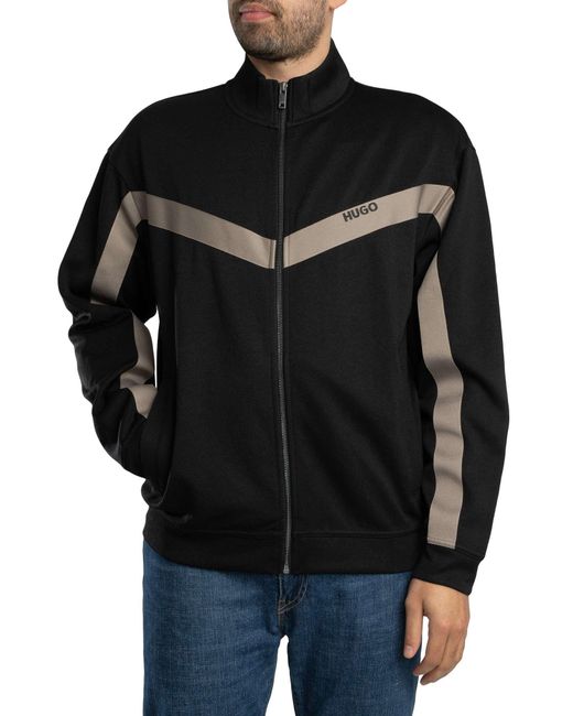 HUGO Black Darti Track Jacket for men