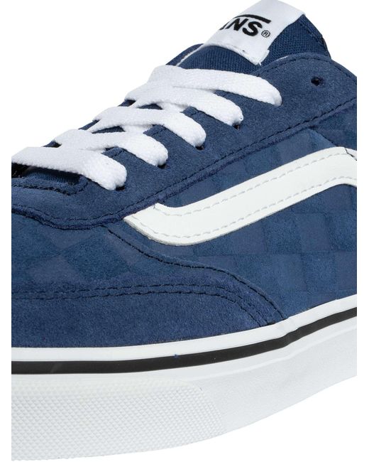 Vans Blue Brooklyn Suede Trainers for men