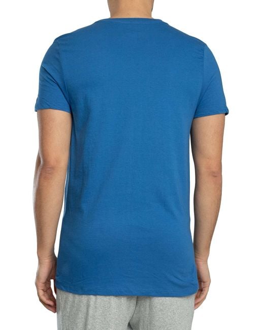 Calvin Klein Blue 3 Pack Classic Lounge T-shirt for men