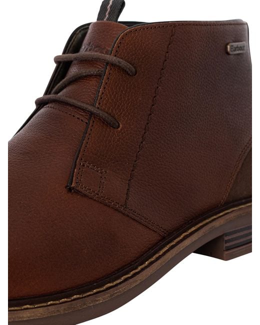 Barbour Brown Readhead Leather Boots for men