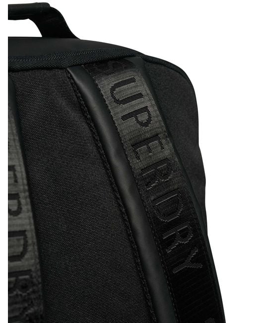 Superdry Black 25l Tarp Backpack for men