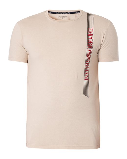 Emporio Armani White Lounge Crew T-shirt for men