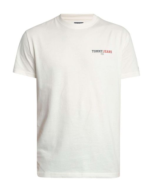 Tommy Hilfiger White Regular Dna Graphic T-shirt for men