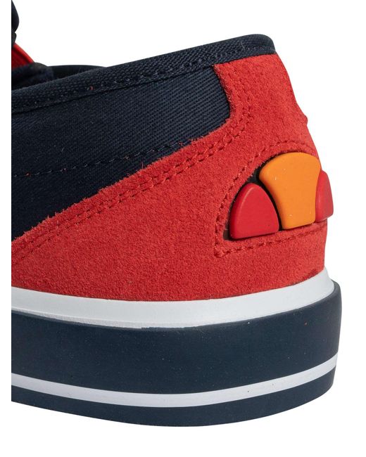 Ellesse Blue Prazzo Text Am Slip On Trainers for men