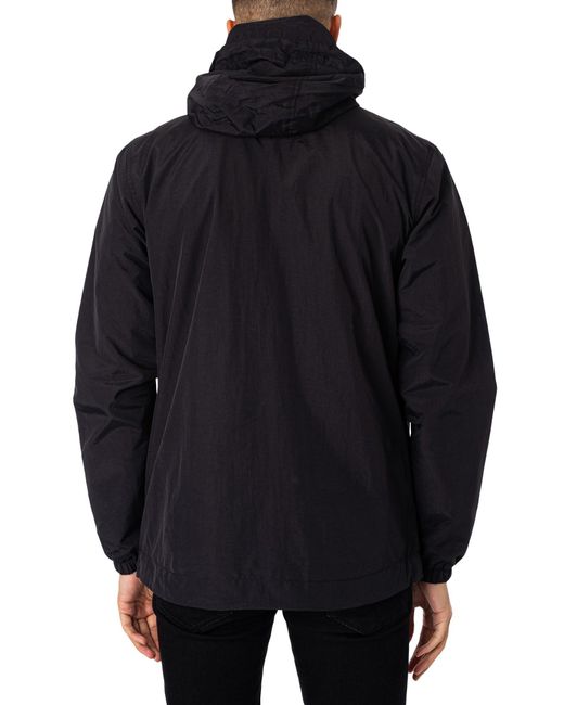 Lyle & Scott Black Zip Through Hooded Jacket for men