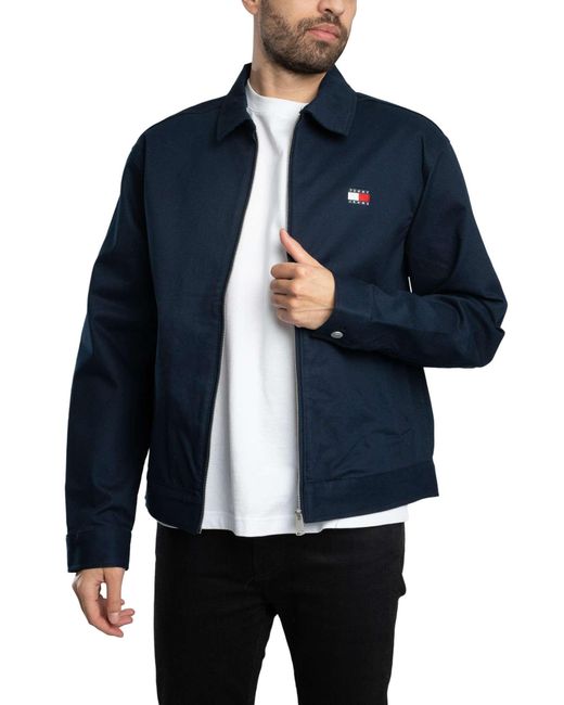 Tommy Hilfiger Blue Regular Cotton Jacket for men