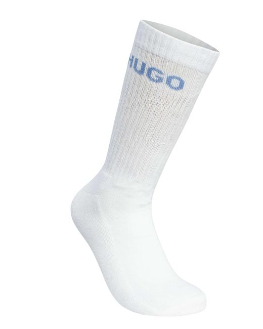 HUGO White 6 Pack Quarter Socks for men
