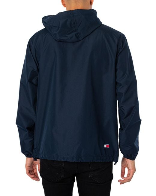 Tommy Hilfiger Blue S Tjm Lw Chicago Ext Dm0dm20204 Windbreaker Jacket for men