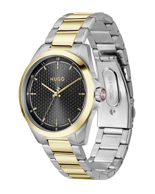 HUGO Metallic Seam Watch for men