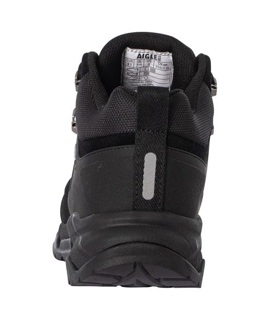 Aigle Black Palka Waterproof Walking Shoes for men