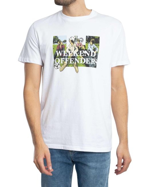Weekend Offender White Hymns Graphic T-shirt for men