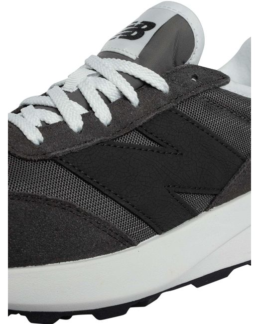 New Balance Gray 370 Mesh Trainers for men