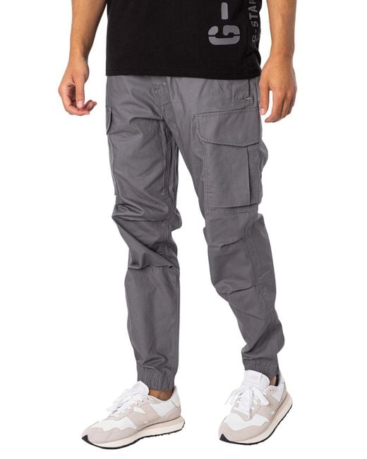 G-Star RAW Black Combat Cargo Trousers for men