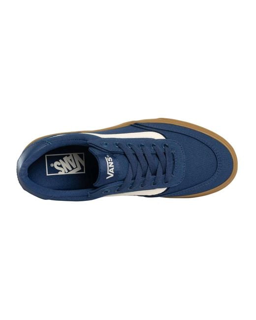 Vans Blue Brooklyn Canvas Trainers for men
