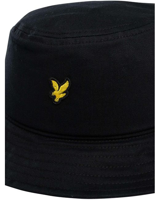 Lyle & Scott Blue Logo Bucket Hat for men