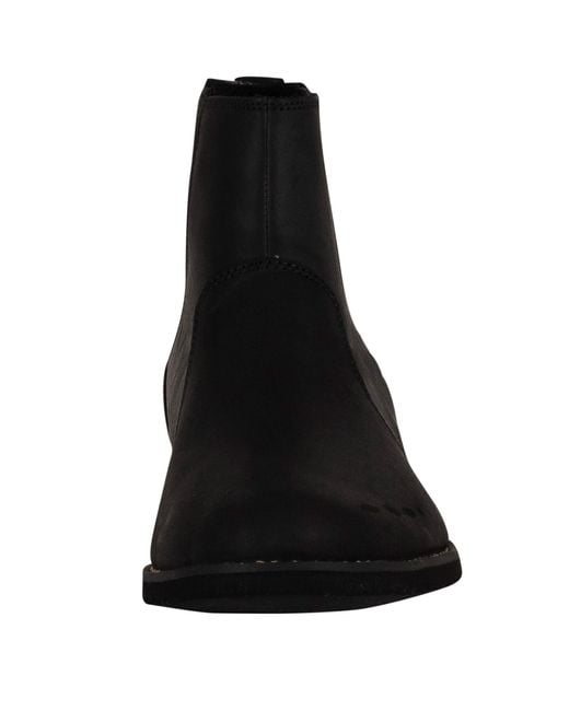 Timberland Black Woodhull Leather Chelsea Boots for men