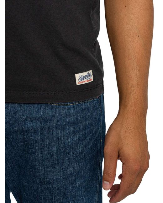 Superdry Black 1954 Company Relaxed T-shirt for men