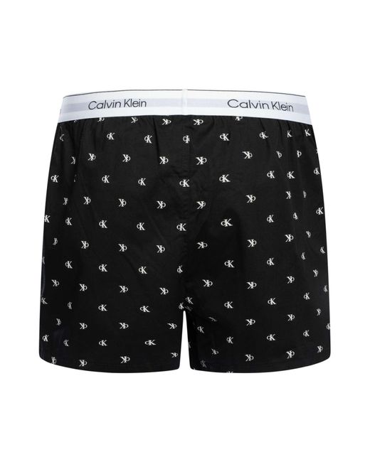 Calvin Klein Black 3 Pack Slim Boxers for men