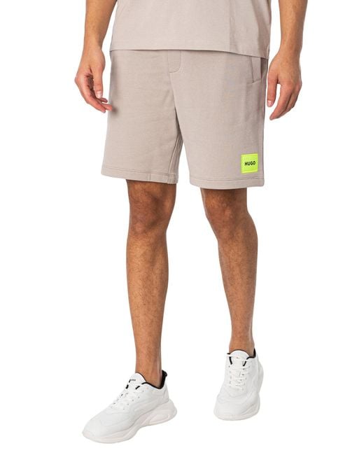 HUGO Natural Diz222 Sweat Shorts for men