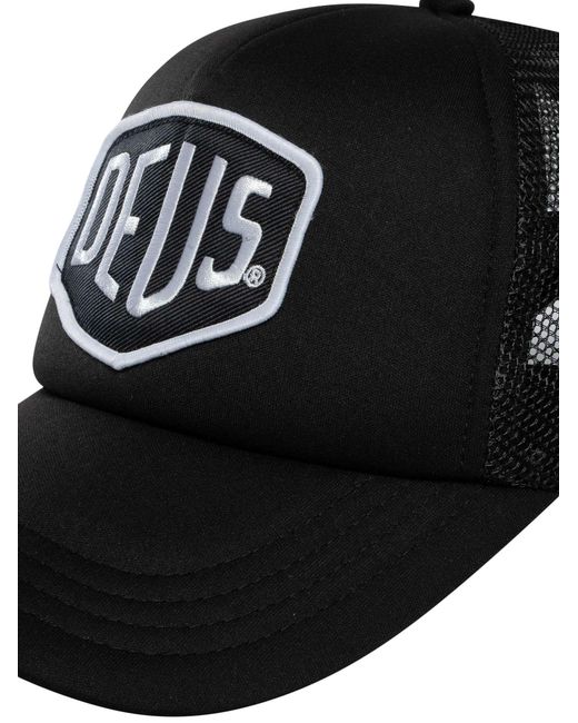 Deus Ex Machina Black Baylands Trucker Cap for men