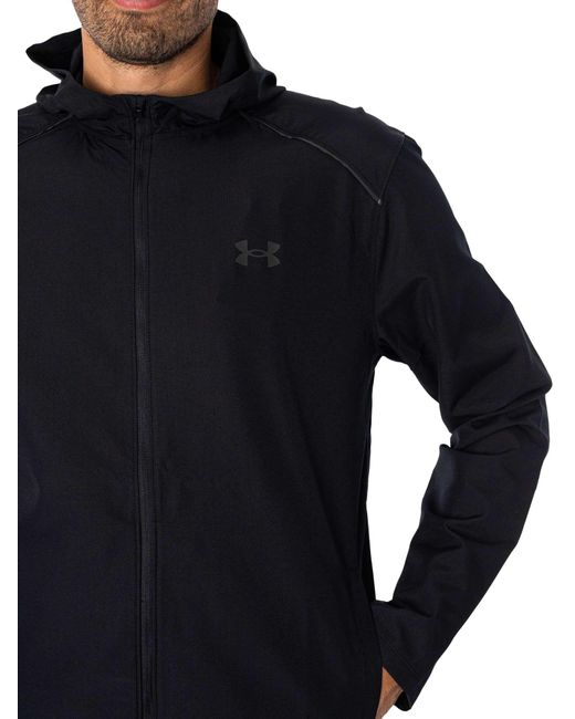 Under Armour Blue Launch Hooded Jacket for men