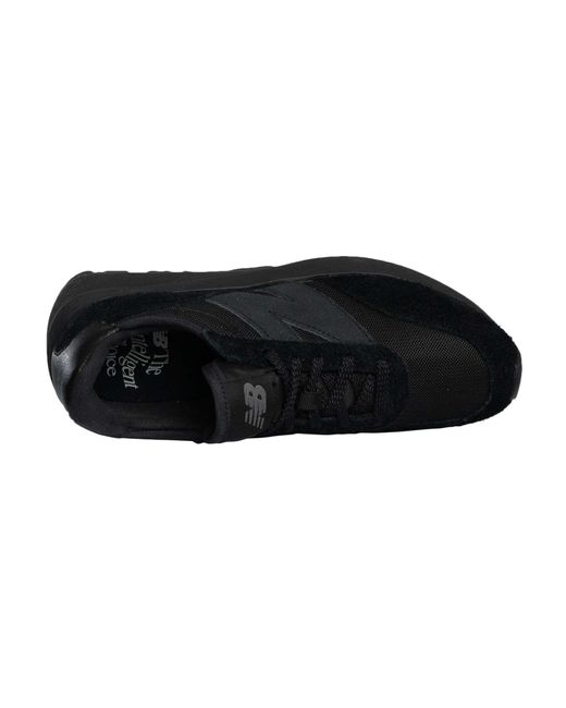 New Balance Black 370 Suede Trainers for men