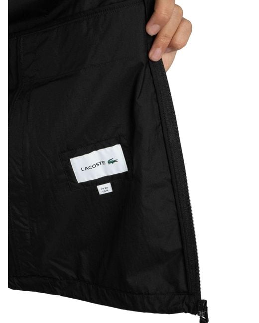Lacoste Black Lightweight Logo Jacket for men