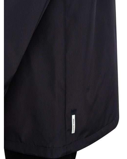 ARMANI EXCHANGE Blue Box Logo Trech Coat for men