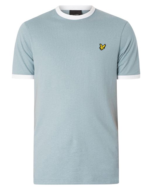 Lyle & Scott Blue Ringer T-shirt for men