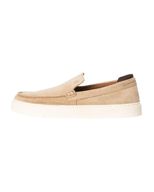 Tommy Hilfiger Natural Casual Suede Loafers for men