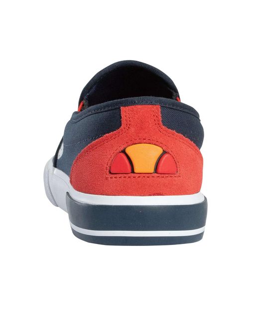 Ellesse Blue Prazzo Text Am Slip On Trainers for men