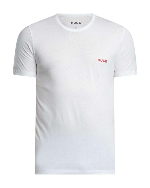 HUGO Blue 3 Pack Crew Lounge T-shirts for men