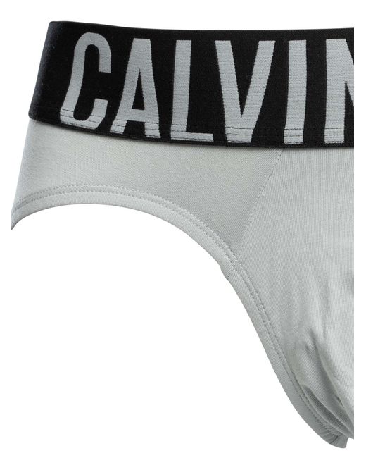 Calvin Klein White 3 Pack Intense Power Hip Briefs for men