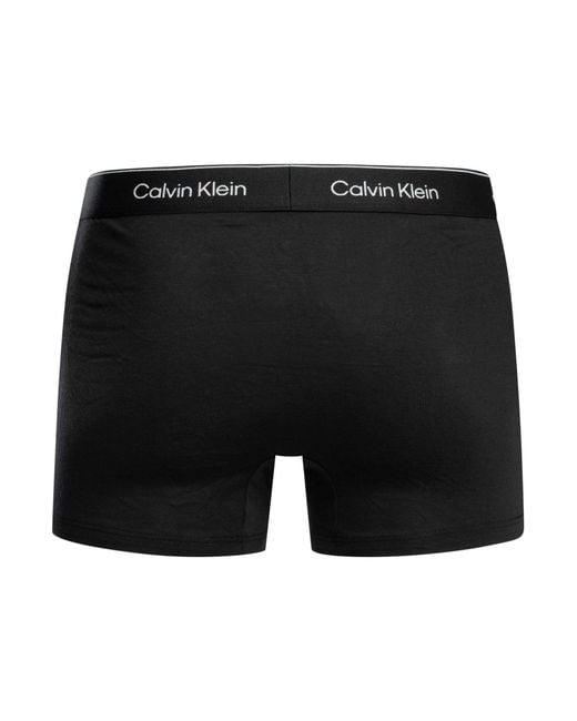 Calvin Klein Black 5 Pack Relaxed Fit Trunks for men