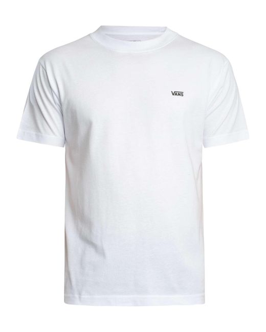 Vans White Left Chest Logo T-shirt for men