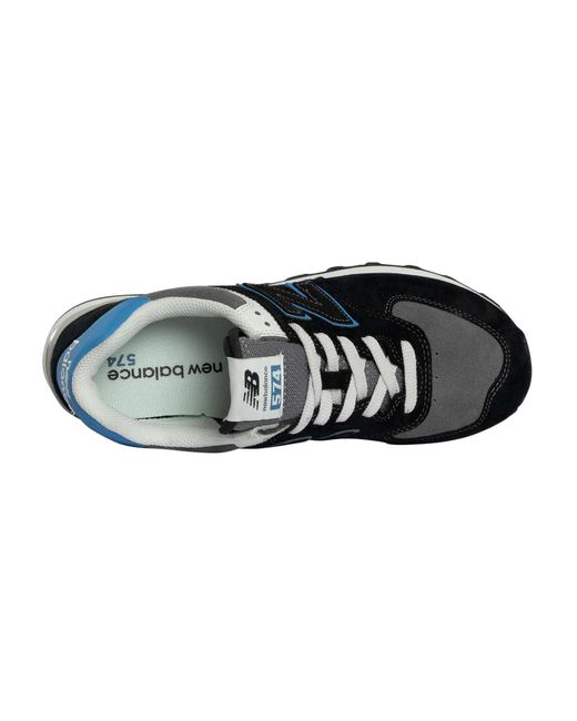 New Balance Blue 574 Suede Trainers for men