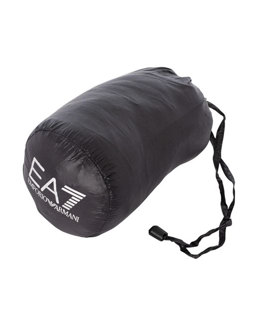 EA7 Black Down Jacket for men