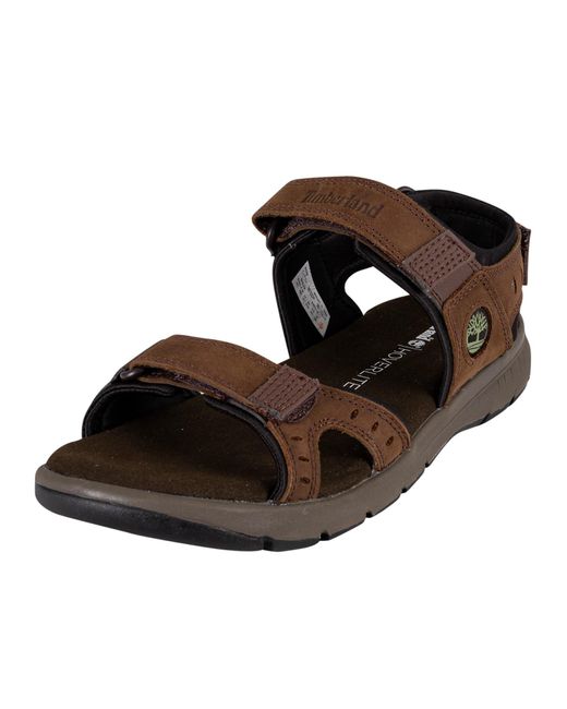 Timberland Brown Governor's Island Strap Sandals for men