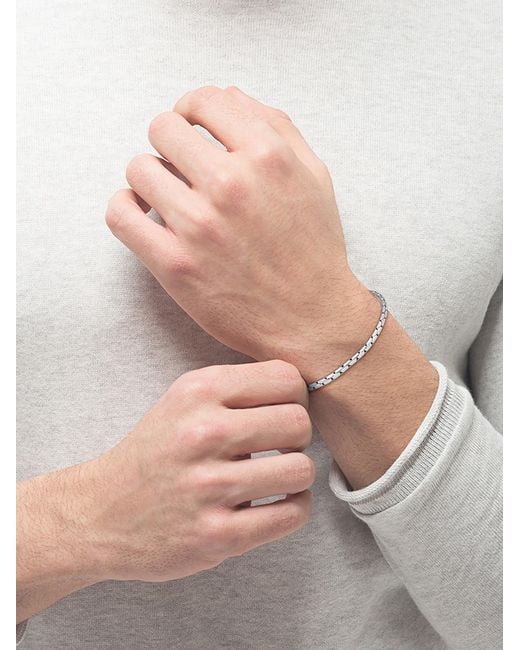 Boss White Evan Bracelet for men