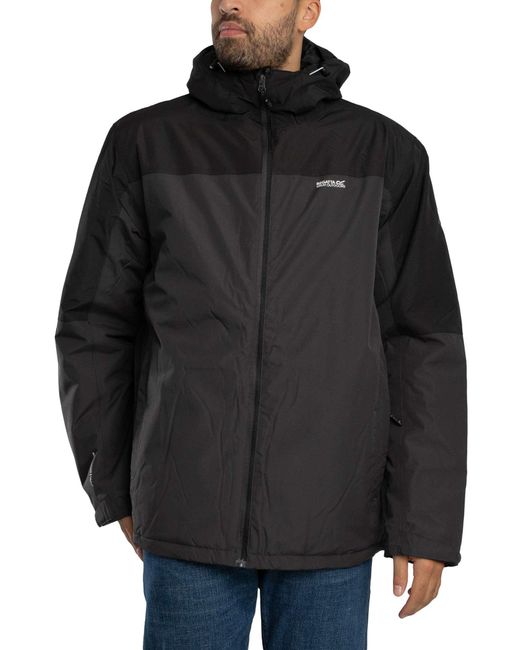 Regatta Black Thornridge Waterproof Insulated Jacket for men