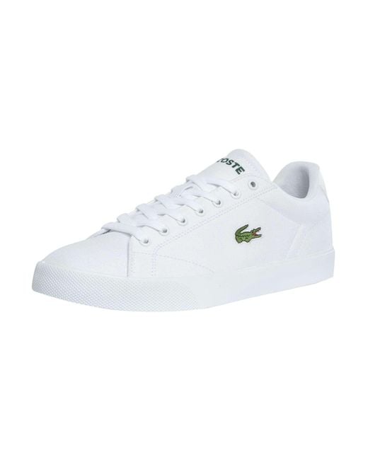 Lacoste White Lerond Set 125 1 Cma Canvas Trainers for men