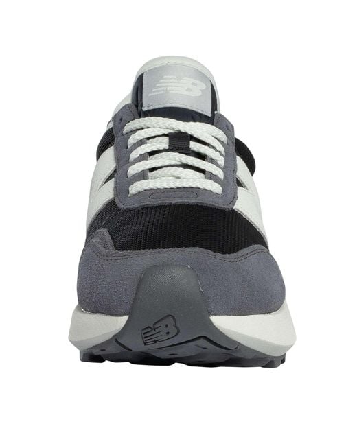 New Balance White 370 Suede Trainers for men
