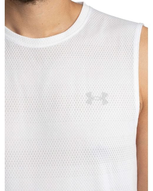 Under Armour White Velociti Tank Top for men