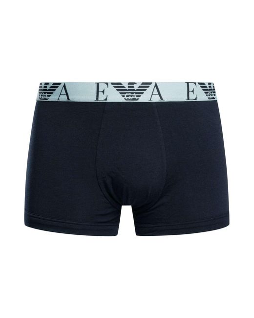 Emporio Armani Blue 3 Pack Trunks for men