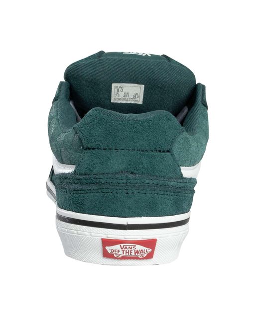 Vans Green Caldrone Embossed Suede Trainers for men