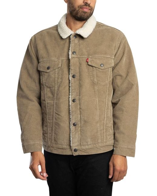 Levi's Natural Relaxed Fit Sherpa Trucker Jacket for men