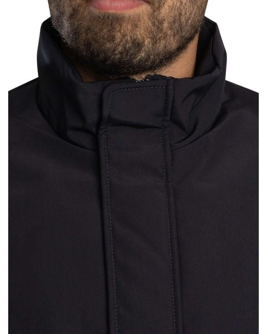 ARMANI EXCHANGE Blue Box Logo Trech Coat for men