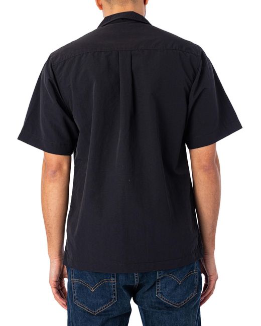 Carhartt Black Evers Short Sleeved Shirt for men