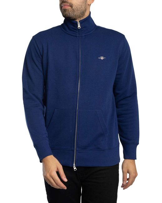 Gant Blue Regular Shield Full Zip Track Top for men